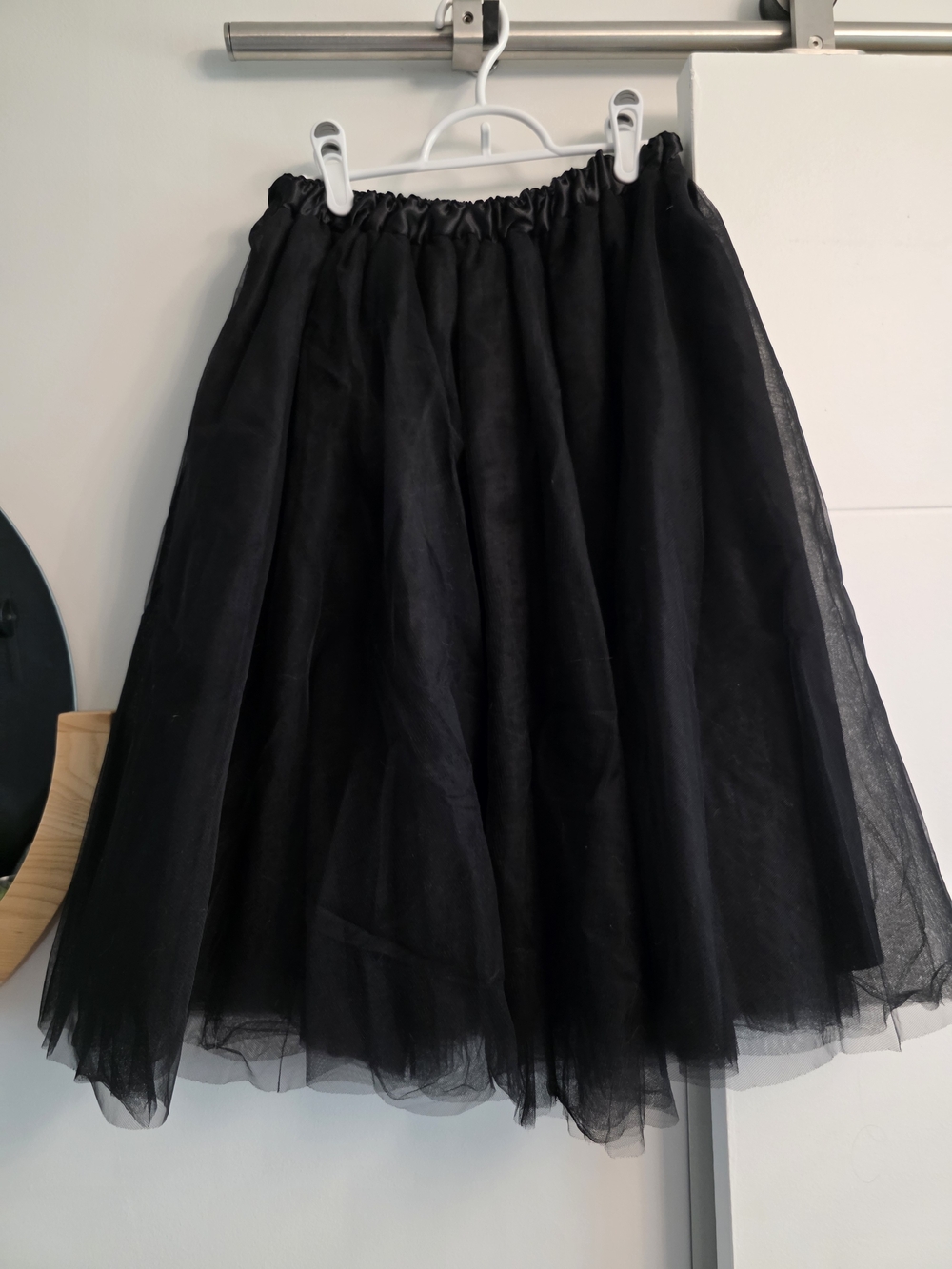 Black Tulle A-Line Skirt - Classic Women's Skirt